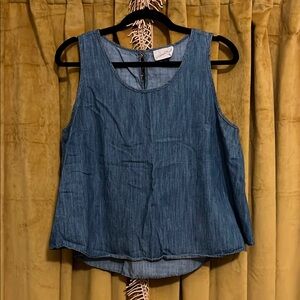 Universal Threads Denim Blue Sleeveless Top